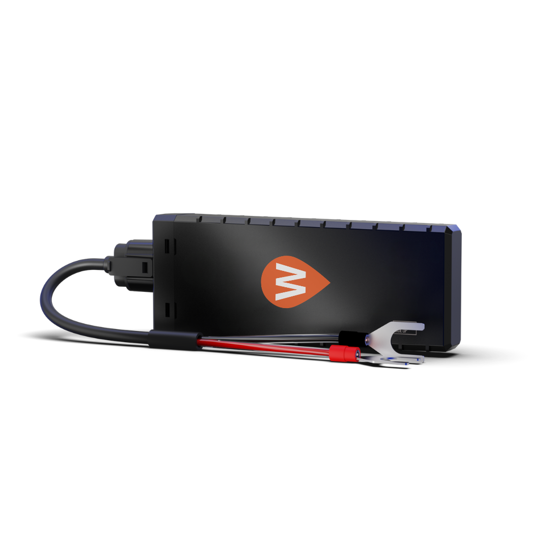 Easy Connect Tracker with a WhereSafe GPS logo on a white background